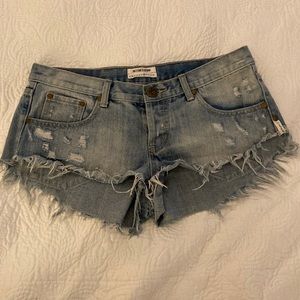 One Teaspoon denim shorts